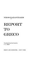 Report to Greco cover