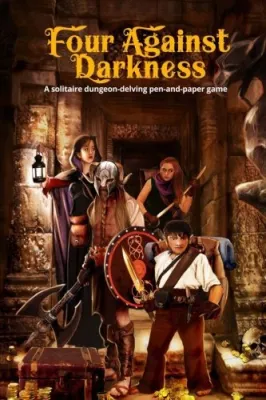 Four Against Darkness: A Solitaire Dungeon-delving Pen-and-paper Game cover
