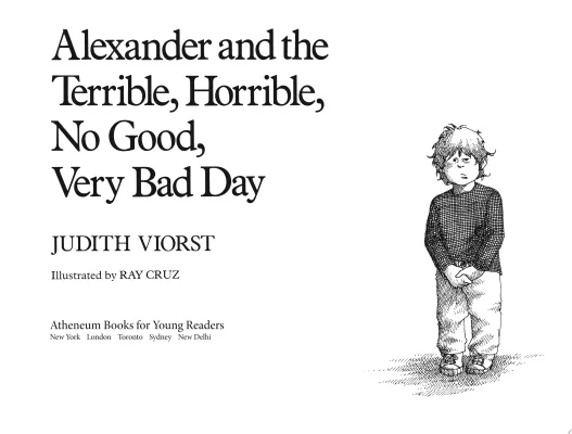 Alexander and the Terrible, Horrible, No Good, Very Bad Day cover