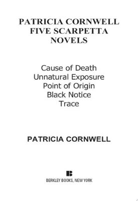 Patricia Cornwell FIVE SCARPETTA NOVELS cover